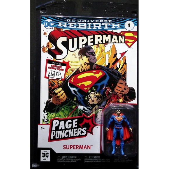 DC Comics Page Punchers Superman Lex Luthor Flash Comic Book Action 3 Figure Set - Picture 2 of 7